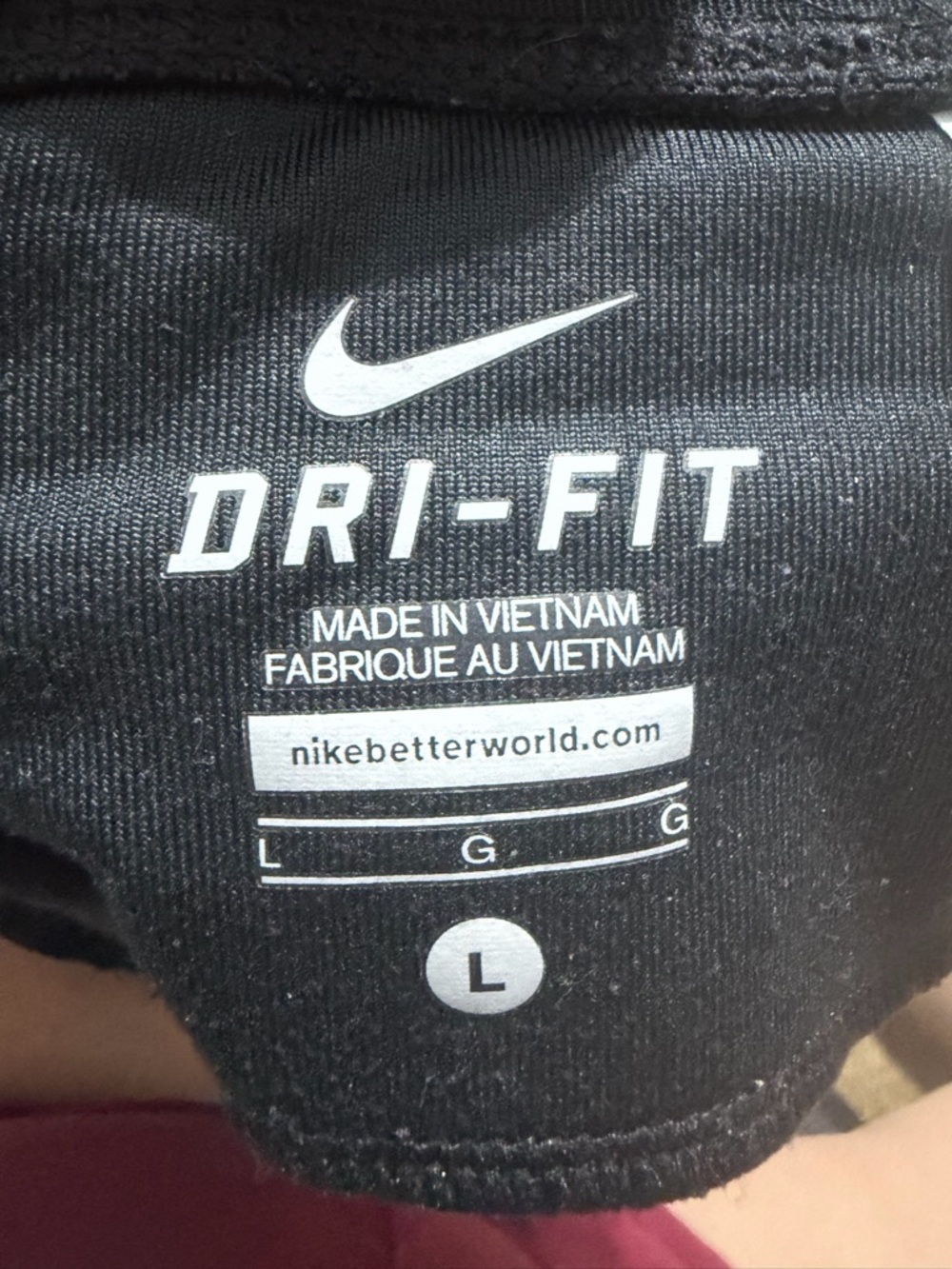 Nike Black Athletic Running Tights with White Swoosh Size L - Picture 11 of 12